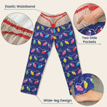 Custom Funny Pajama Pants, Novelty Thong Pajamas Christmas - Personalized Lounge Pants 8