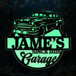Custom Garage Decor, Biker Handy Man Glowing Wall Art Gift - Personalized Wood Sign 5