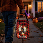 Custom Initial Letter Christmas Gift Bag, Christmas Bag With Name, Holiday Gift Bag, Santa Gift Bag, Family Christmas Sack - Personalized Basket 2
