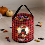 Custom Initial Letter Christmas Gift Bag, Christmas Bag With Name, Holiday Gift Bag, Santa Gift Bag, Family Christmas Sack - Personalized Basket 5