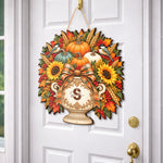 Custom Initial Monogram Family Name Autumn Harvest Porch Thanksgiving Decor - Personalized Wood Sign 4