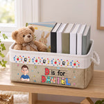 Custom Kids Name Cute Cartoon - Personalized Storage Basket 3