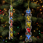 Custom Kid's Names - Monster Truck Lovers For Boy, Son, Grandson - Personalized Ornament 2