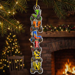 Custom Kid's Names - Monster Truck Lovers For Boy, Son, Grandson - Personalized Ornament 3
