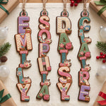 Custom Letter With Name For Knitting Lovers Crocheting Lovers - Personalized Ornament 1