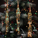 Custom Letter With Name For Travelers - Personalized Ornament 2