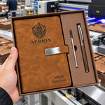 Custom Logo Gifts For Coworkers, Employees, Clients, Business Partners & Company Events - Personalized Notebook Set 2