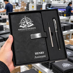 Custom Logo Gifts For Coworkers, Employees, Clients, Business Partners & Company Events - Personalized Notebook Set 3