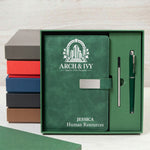 Custom Logo Gifts For Coworkers, Employees, Clients, Business Partners & Company Events - Personalized Notebook Set 8