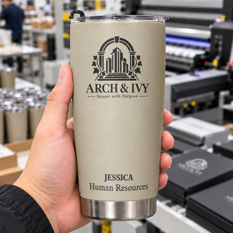 Custom Logo Gifts For Coworkers, Employees, Clients, Business Partners & Company Events - Personalized Tumbler 1