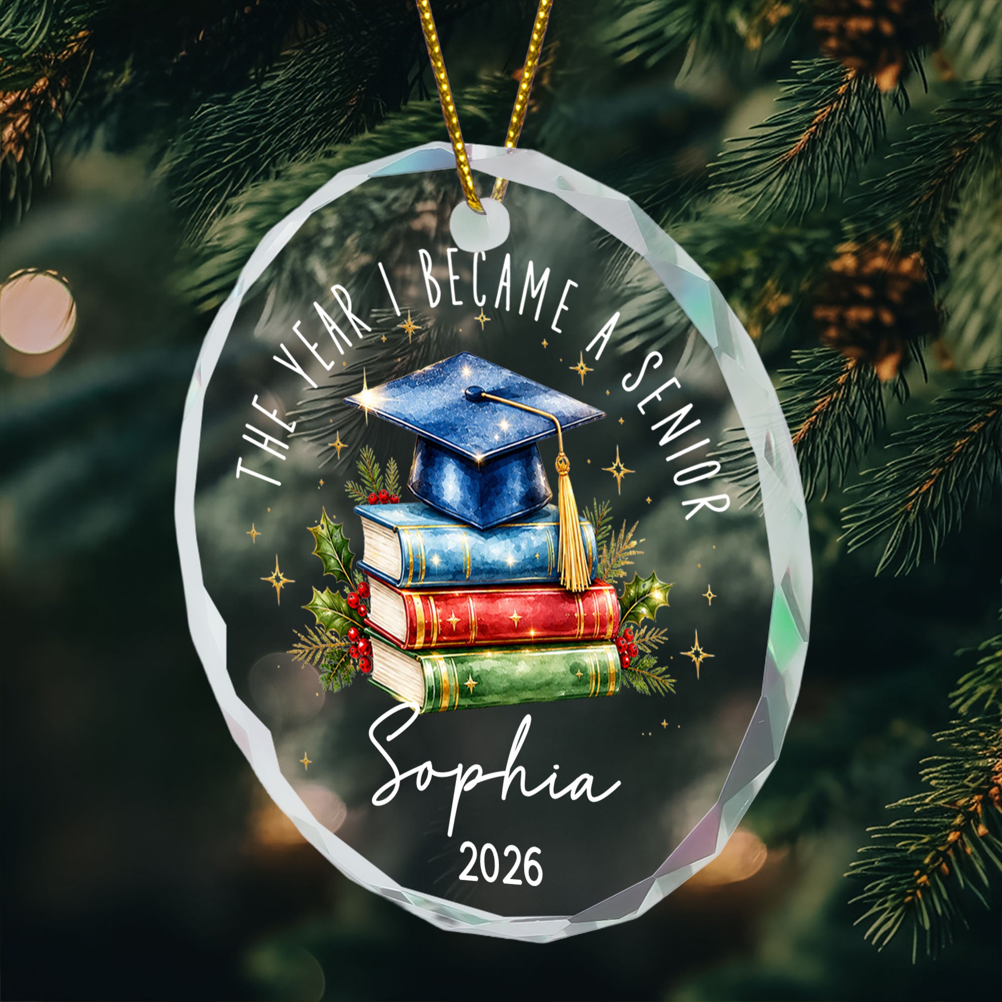 Custom Milestone Keepsake Graduation Year - Personalized Ornament 4