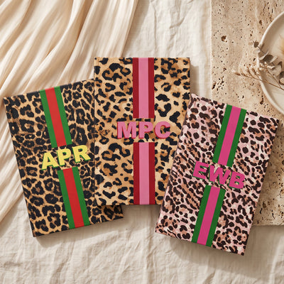 Custom Monogram Animal Print - Personalized Journal