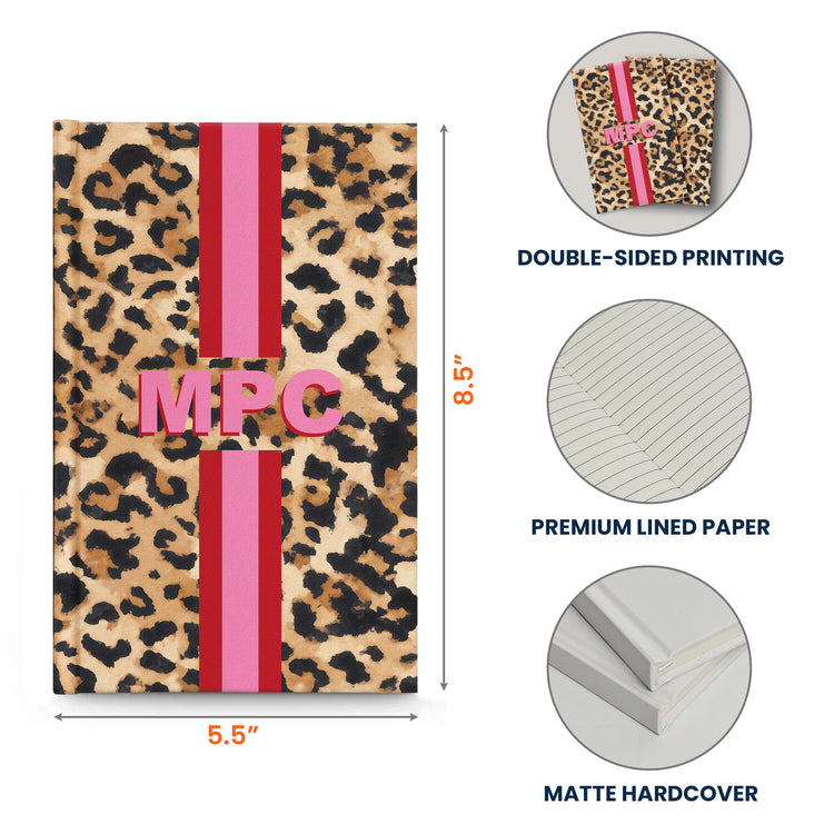 Custom Monogram Animal Print - Personalized Journal 9