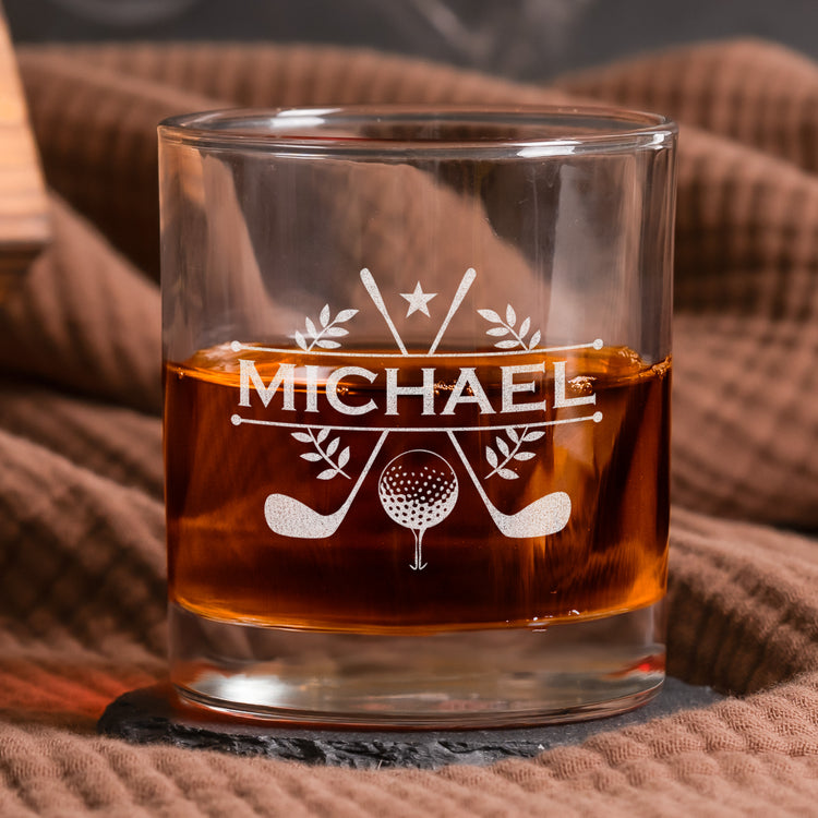 Custom Monogram Letter Love You For Your Personality Gifts For Men - Personalized Whiskey Glass 6