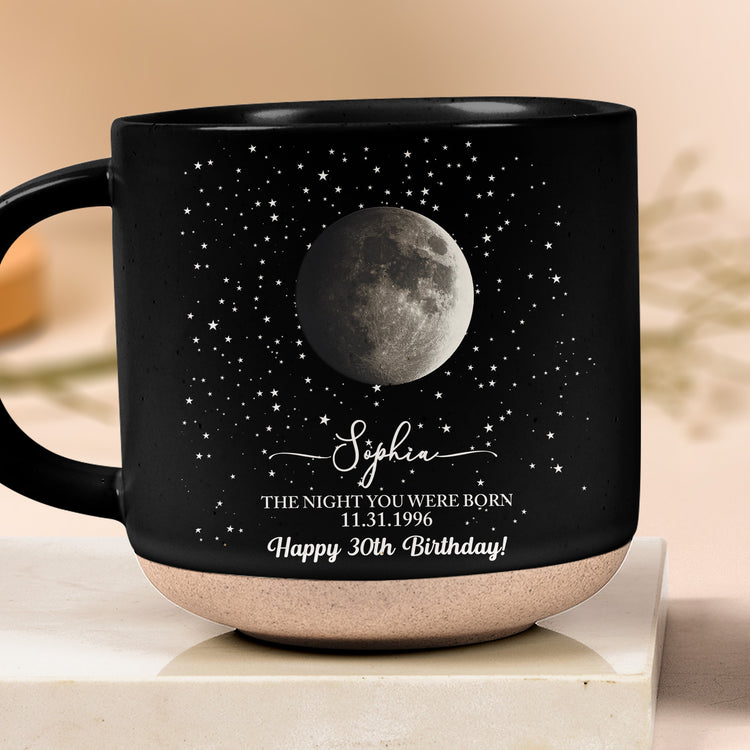 Custom Moon Phase By Date, 20Th 30Th 40Th 50Th 30Th Birthday Gift, Gift For Bestfriend Daughter Granddaughter Birthday - Personalized Mug 1