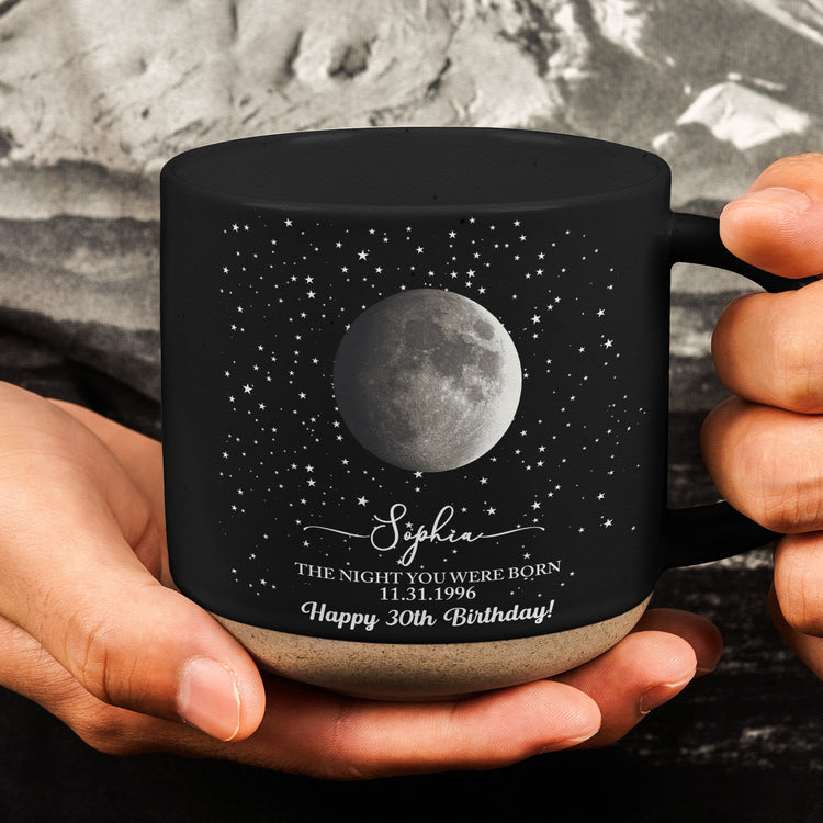 Custom Moon Phase By Date, 20Th 30Th 40Th 50Th 30Th Birthday Gift, Gift For Bestfriend Daughter Granddaughter Birthday - Personalized Mug 3