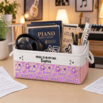 Custom Music Gift For Musicians Boy, Girl, Daughter, Son - Personalized Storage Basket 2