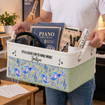 Custom Music Gift For Musicians Boy, Girl, Daughter, Son - Personalized Storage Basket 3