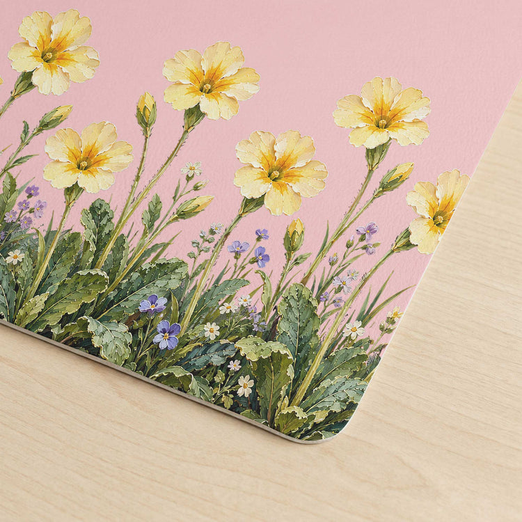Custom Name & Birth Flower, Faux Oil Pastel Texture Gift For Girl, Besties, Her, Coworker - Personalized Desk Mat 4