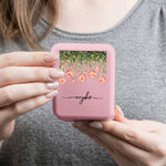 Custom Name & Birth Flower, Faux Oil Pastel Texture Gift For Girl, Besties, Her, Coworker- Personalized Mirror 4