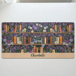 Custom Name & Birth Flower For Book Lovers Desk Decor New Version - Personalized Desk Mat 4