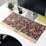 Custom Name & Birth Flower For Book Lovers Desk Decor New Version - Personalized Desk Mat 5