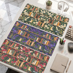 Custom Name & Birth Flower For Book Lovers Desk Decor - Personalized Desk Mat 1