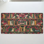 Custom Name & Birth Flower For Book Lovers Desk Decor - Personalized Desk Mat 2