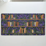 Custom Name & Birth Flower For Book Lovers Desk Decor - Personalized Desk Mat 3