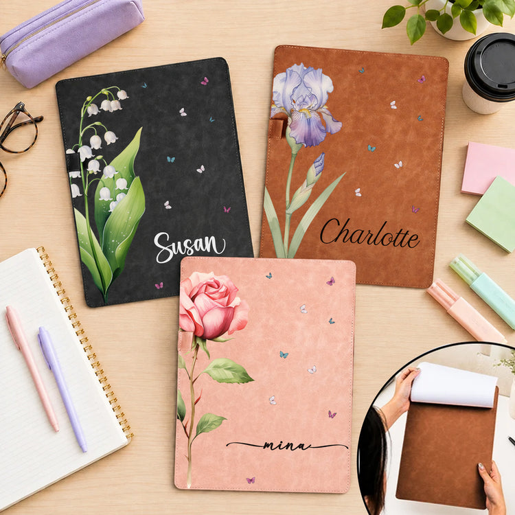 Custom Name & Birth Flower For Coworkers, Teachers, Friends, Boss - Personalized Clipboard 1