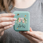 Custom Name & Birth Flower For Her BFF Besties Coworkers Bridesmaid - Personalized Mirror 6