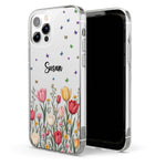 Custom Name & Birth Flower For Her, Coworkers, Daughter, Friends - Personalized Phone Case 7