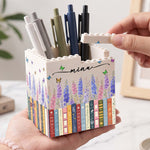 Custom Name & Birth Flower For Her, Cowrkers, Teachers, Boss, Friends - Personalized Pen Holder 5