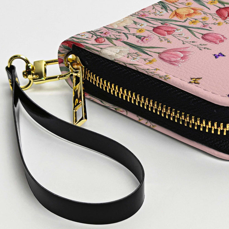 Custom Name & Birth Flower For Her, Teacher, Coworkers, Boss, Friends - Personalized Wallet 3
