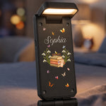 Custom Name & Birth Flower New Version Gifts For Her, Book Lovers, Book Club - Personalized Reading Lamp 5