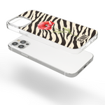Custom Name & Birth Flower Zebra Print Gifts For Her - Personalized Phone Case 7