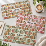 Custom Name & Birth Flowers Gifts For Her, Book Lovers, Book Club Gift - Personalized Desk Mat 1
