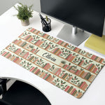 Custom Name & Birth Flowers Gifts For Her, Book Lovers, Book Club Gift - Personalized Desk Mat 4