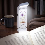Custom Name & Birth Flowers With Book Gifts For Daughter, Friends, Book Lovers, Book Clubs - Personalized Reading Lamp 2