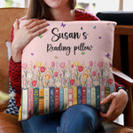 Custom Name & Birthflower For Book Lovers, Book Clubs - Personalized Pillow 6
