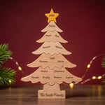 Custom Name & Family Name Puzzle Keepsake Christmas Tree - Personalized Puzzle 1