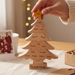 Custom Name & Family Name Puzzle Keepsake Christmas Tree - Personalized Puzzle 2