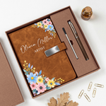 Custom Name And Job Title Gift For Coworkers, Teacher, Nurse - Personalized Notebook Set 2