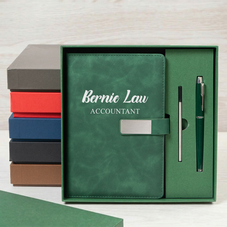 Custom Name And Job Title Gift For Coworkers, Teacher, Nurse - Personalized Notebook Set 6