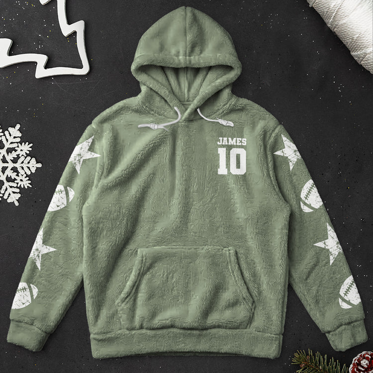 Custom Name & Number Gift For Baseball, Softball, Hockey, Basketball, Soccer, Football Fan - Personalized Hoodie 7