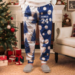Custom Name & Number Sport Baseball Softball Lovers Gifts For Her, Him - Personalized Lounge Pants 2