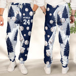 Custom Name & Number Sport Baseball Softball Lovers Gifts For Her, Him - Personalized Lounge Pants 4