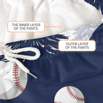 Custom Name & Number Sport Baseball Softball Lovers Gifts For Her, Him - Personalized Lounge Pants 7