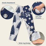 Custom Name & Number Sport Baseball Softball Lovers Gifts For Her, Him - Personalized Lounge Pants 8
