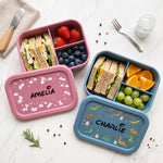 Custom Name And Pattern Unicorn, Mermaid, Butterfly, Racing Car, Construction, Dinosaur, Astronaut - Personalized Lunch Box 3